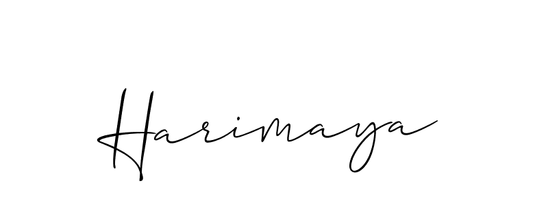 Allison_Script is a professional signature style that is perfect for those who want to add a touch of class to their signature. It is also a great choice for those who want to make their signature more unique. Get Harimaya name to fancy signature for free. Harimaya signature style 2 images and pictures png