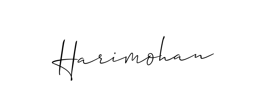 How to Draw Harimohan signature style? Allison_Script is a latest design signature styles for name Harimohan. Harimohan signature style 2 images and pictures png