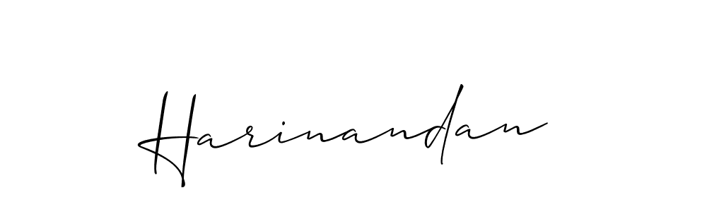 Best and Professional Signature Style for Harinandan. Allison_Script Best Signature Style Collection. Harinandan signature style 2 images and pictures png