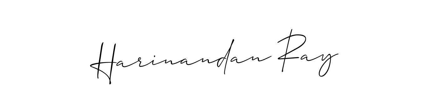 You should practise on your own different ways (Allison_Script) to write your name (Harinandan Ray) in signature. don't let someone else do it for you. Harinandan Ray signature style 2 images and pictures png