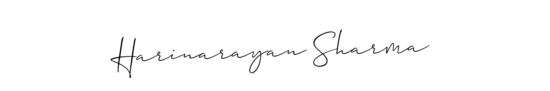 Make a short Harinarayan Sharma signature style. Manage your documents anywhere anytime using Allison_Script. Create and add eSignatures, submit forms, share and send files easily. Harinarayan Sharma signature style 2 images and pictures png