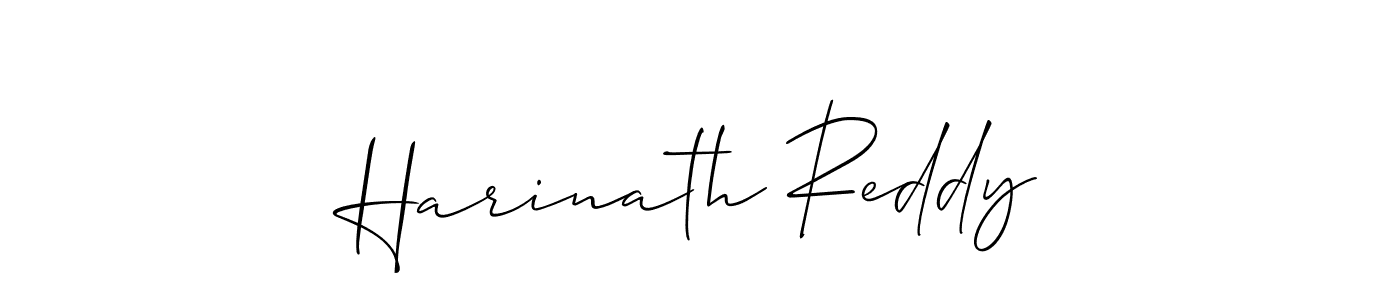 Use a signature maker to create a handwritten signature online. With this signature software, you can design (Allison_Script) your own signature for name Harinath Reddy. Harinath Reddy signature style 2 images and pictures png