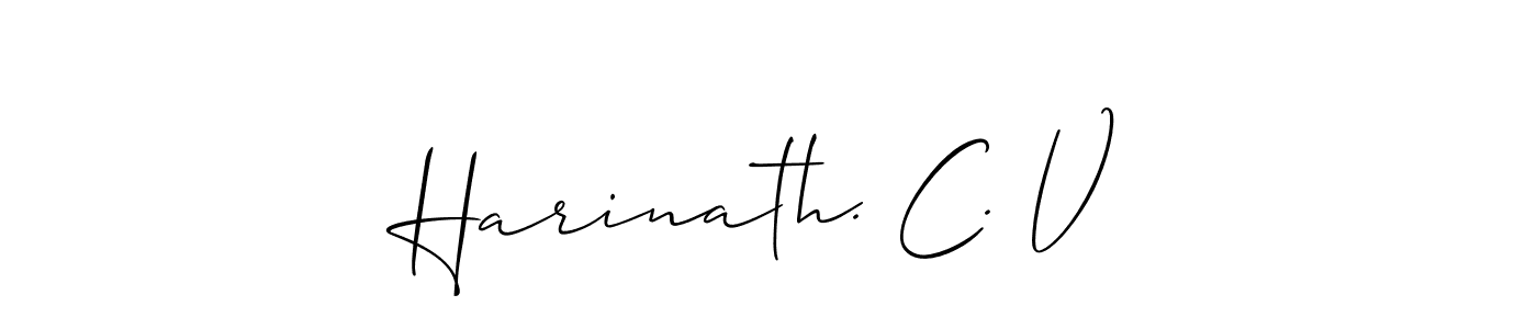 This is the best signature style for the Harinath. C. V name. Also you like these signature font (Allison_Script). Mix name signature. Harinath. C. V signature style 2 images and pictures png