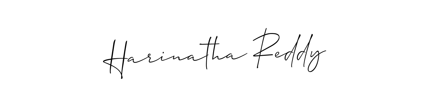 Design your own signature with our free online signature maker. With this signature software, you can create a handwritten (Allison_Script) signature for name Harinatha Reddy. Harinatha Reddy signature style 2 images and pictures png