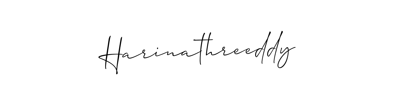 Harinathreeddy stylish signature style. Best Handwritten Sign (Allison_Script) for my name. Handwritten Signature Collection Ideas for my name Harinathreeddy. Harinathreeddy signature style 2 images and pictures png