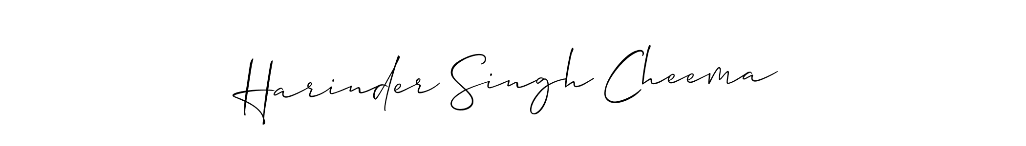 Also You can easily find your signature by using the search form. We will create Harinder Singh Cheema name handwritten signature images for you free of cost using Allison_Script sign style. Harinder Singh Cheema signature style 2 images and pictures png