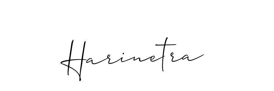 Design your own signature with our free online signature maker. With this signature software, you can create a handwritten (Allison_Script) signature for name Harinetra. Harinetra signature style 2 images and pictures png