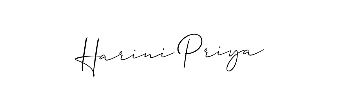 Make a beautiful signature design for name Harini Priya. Use this online signature maker to create a handwritten signature for free. Harini Priya signature style 2 images and pictures png