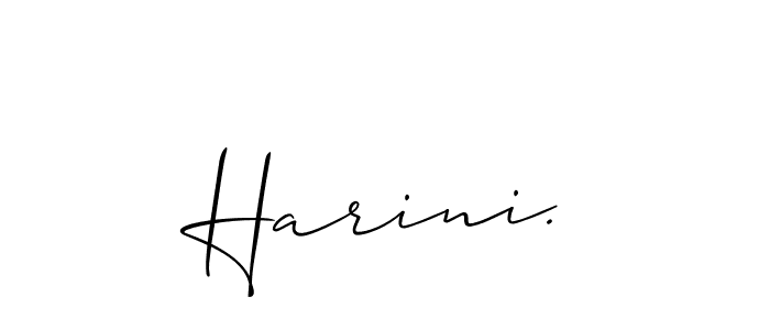 Also we have Harini. name is the best signature style. Create professional handwritten signature collection using Allison_Script autograph style. Harini. signature style 2 images and pictures png