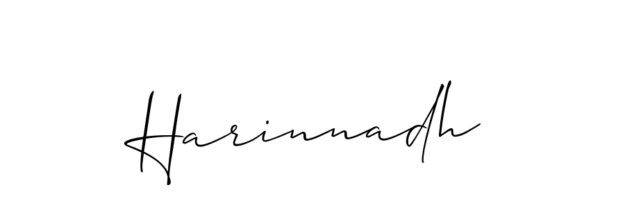 Create a beautiful signature design for name Harinnadh. With this signature (Allison_Script) fonts, you can make a handwritten signature for free. Harinnadh signature style 2 images and pictures png