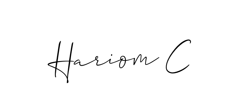 Check out images of Autograph of Hariom C name. Actor Hariom C Signature Style. Allison_Script is a professional sign style online. Hariom C signature style 2 images and pictures png