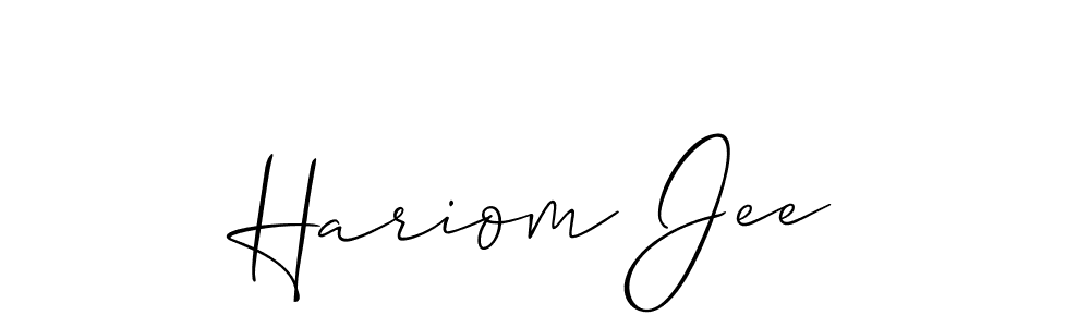 Make a beautiful signature design for name Hariom Jee. Use this online signature maker to create a handwritten signature for free. Hariom Jee signature style 2 images and pictures png