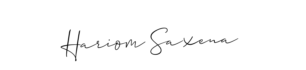 Check out images of Autograph of Hariom Saxena name. Actor Hariom Saxena Signature Style. Allison_Script is a professional sign style online. Hariom Saxena signature style 2 images and pictures png