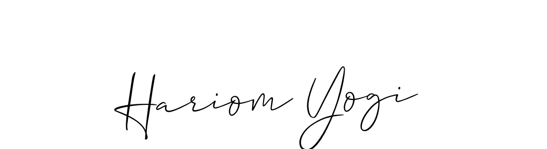 Best and Professional Signature Style for Hariom Yogi. Allison_Script Best Signature Style Collection. Hariom Yogi signature style 2 images and pictures png