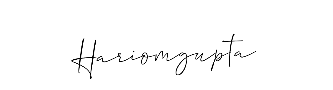 How to make Hariomgupta name signature. Use Allison_Script style for creating short signs online. This is the latest handwritten sign. Hariomgupta signature style 2 images and pictures png