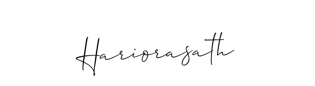 Make a short Hariorasath signature style. Manage your documents anywhere anytime using Allison_Script. Create and add eSignatures, submit forms, share and send files easily. Hariorasath signature style 2 images and pictures png