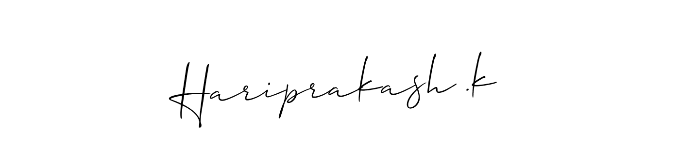 You can use this online signature creator to create a handwritten signature for the name Hariprakash .k. This is the best online autograph maker. Hariprakash .k signature style 2 images and pictures png