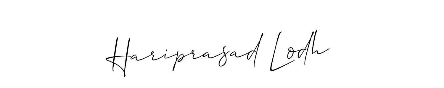 You can use this online signature creator to create a handwritten signature for the name Hariprasad Lodh. This is the best online autograph maker. Hariprasad Lodh signature style 2 images and pictures png