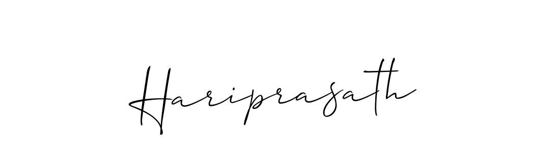 How to make Hariprasath signature? Allison_Script is a professional autograph style. Create handwritten signature for Hariprasath name. Hariprasath signature style 2 images and pictures png