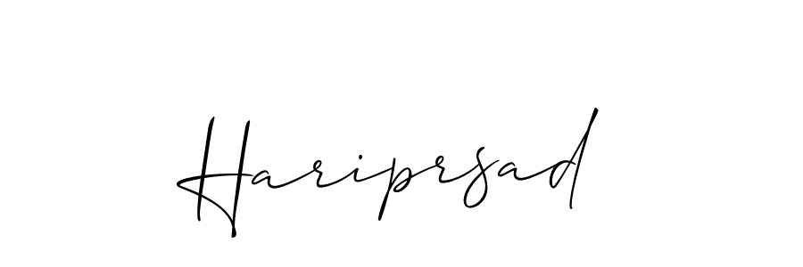 Hariprsad stylish signature style. Best Handwritten Sign (Allison_Script) for my name. Handwritten Signature Collection Ideas for my name Hariprsad. Hariprsad signature style 2 images and pictures png