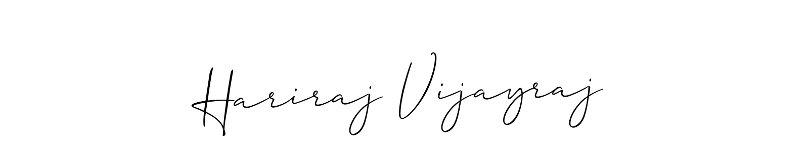Design your own signature with our free online signature maker. With this signature software, you can create a handwritten (Allison_Script) signature for name Hariraj Vijayraj. Hariraj Vijayraj signature style 2 images and pictures png