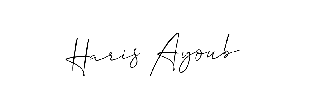 Best and Professional Signature Style for Haris Ayoub. Allison_Script Best Signature Style Collection. Haris Ayoub signature style 2 images and pictures png