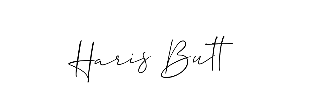 Make a short Haris Butt signature style. Manage your documents anywhere anytime using Allison_Script. Create and add eSignatures, submit forms, share and send files easily. Haris Butt signature style 2 images and pictures png