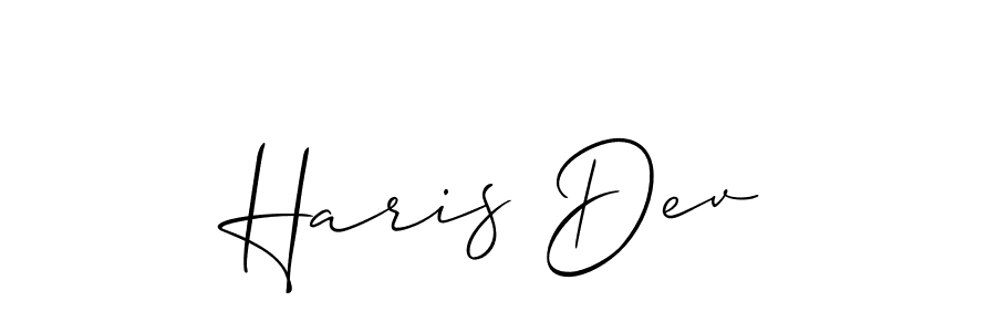 Best and Professional Signature Style for Haris Dev. Allison_Script Best Signature Style Collection. Haris Dev signature style 2 images and pictures png