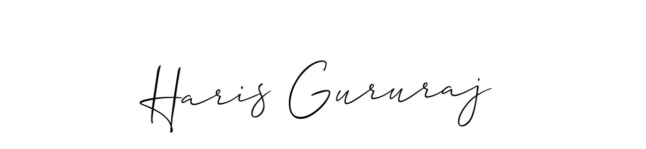 How to Draw Haris Gururaj signature style? Allison_Script is a latest design signature styles for name Haris Gururaj. Haris Gururaj signature style 2 images and pictures png