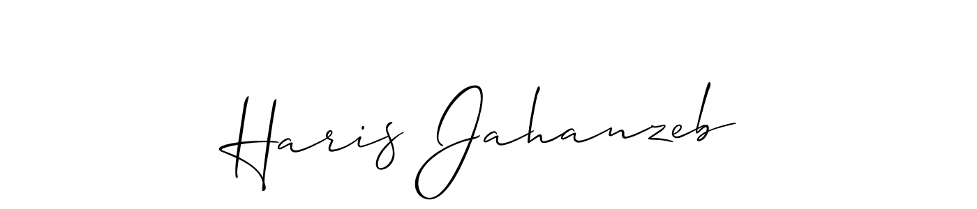 How to make Haris Jahanzeb signature? Allison_Script is a professional autograph style. Create handwritten signature for Haris Jahanzeb name. Haris Jahanzeb signature style 2 images and pictures png