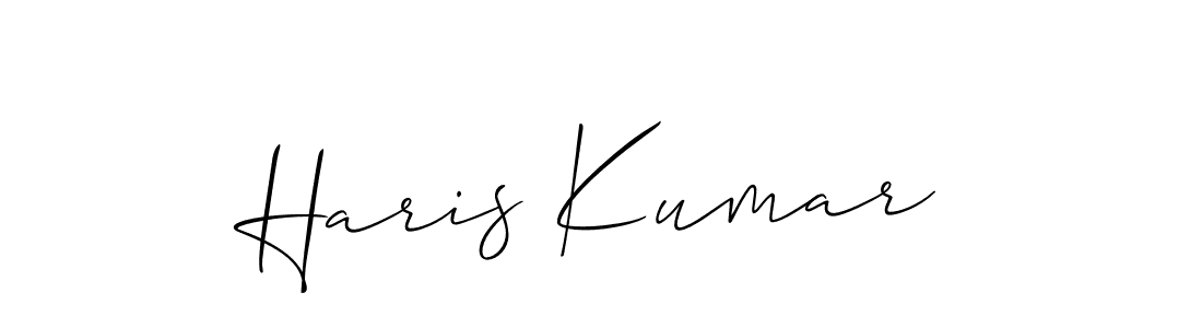 Also we have Haris Kumar name is the best signature style. Create professional handwritten signature collection using Allison_Script autograph style. Haris Kumar signature style 2 images and pictures png