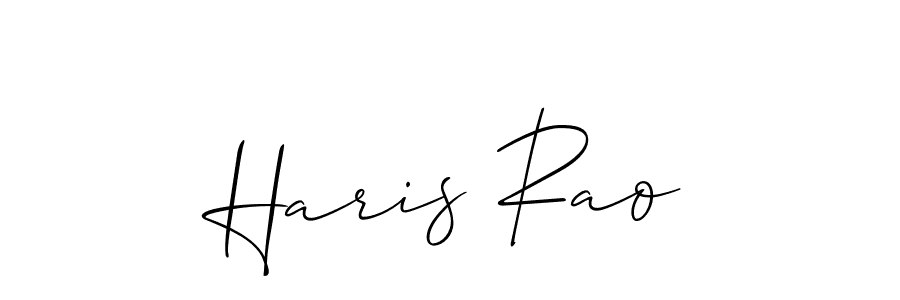 You should practise on your own different ways (Allison_Script) to write your name (Haris Rao) in signature. don't let someone else do it for you. Haris Rao signature style 2 images and pictures png