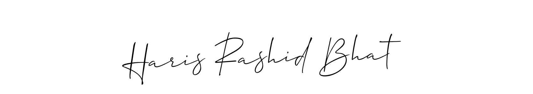 How to Draw Haris Rashid Bhat signature style? Allison_Script is a latest design signature styles for name Haris Rashid Bhat. Haris Rashid Bhat signature style 2 images and pictures png