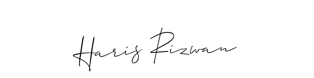 You should practise on your own different ways (Allison_Script) to write your name (Haris Rizwan) in signature. don't let someone else do it for you. Haris Rizwan signature style 2 images and pictures png