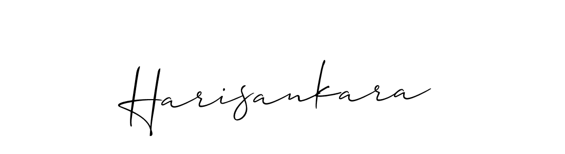 Design your own signature with our free online signature maker. With this signature software, you can create a handwritten (Allison_Script) signature for name Harisankara. Harisankara signature style 2 images and pictures png