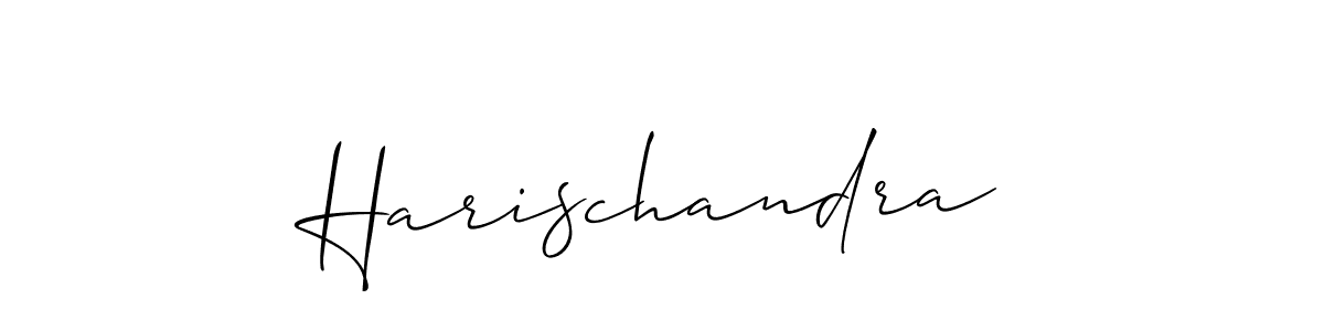 Use a signature maker to create a handwritten signature online. With this signature software, you can design (Allison_Script) your own signature for name Harischandra. Harischandra signature style 2 images and pictures png