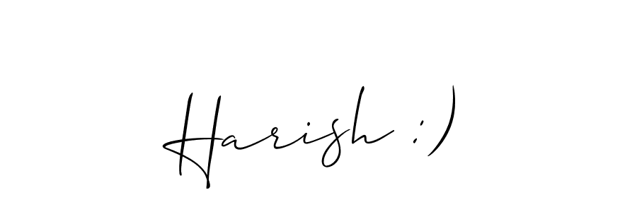 Harish :) stylish signature style. Best Handwritten Sign (Allison_Script) for my name. Handwritten Signature Collection Ideas for my name Harish :). Harish :) signature style 2 images and pictures png