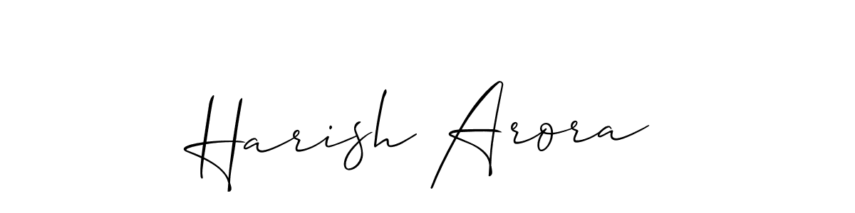 Allison_Script is a professional signature style that is perfect for those who want to add a touch of class to their signature. It is also a great choice for those who want to make their signature more unique. Get Harish Arora name to fancy signature for free. Harish Arora signature style 2 images and pictures png