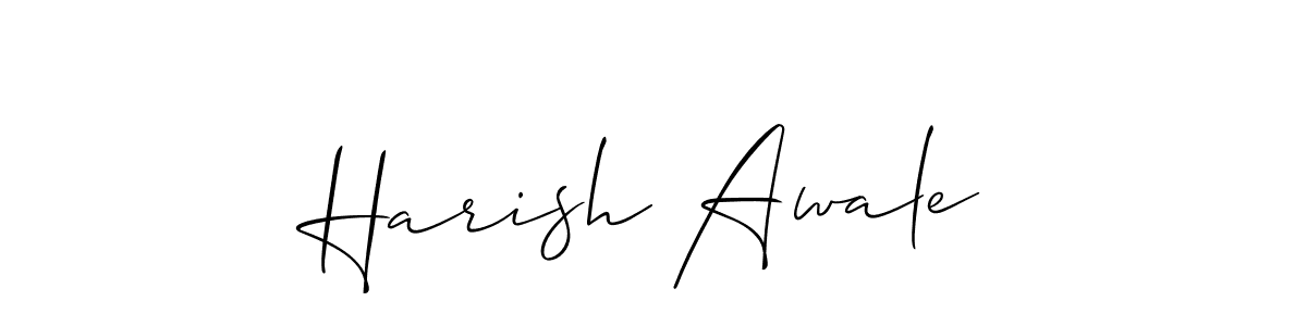 if you are searching for the best signature style for your name Harish Awale. so please give up your signature search. here we have designed multiple signature styles  using Allison_Script. Harish Awale signature style 2 images and pictures png
