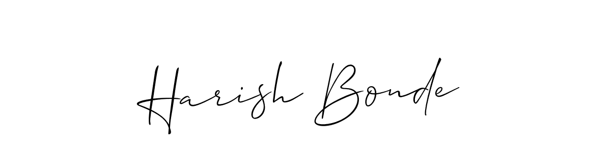 if you are searching for the best signature style for your name Harish Bonde. so please give up your signature search. here we have designed multiple signature styles  using Allison_Script. Harish Bonde signature style 2 images and pictures png