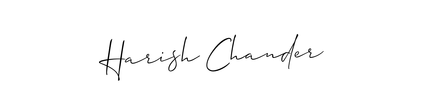 Harish Chander stylish signature style. Best Handwritten Sign (Allison_Script) for my name. Handwritten Signature Collection Ideas for my name Harish Chander. Harish Chander signature style 2 images and pictures png