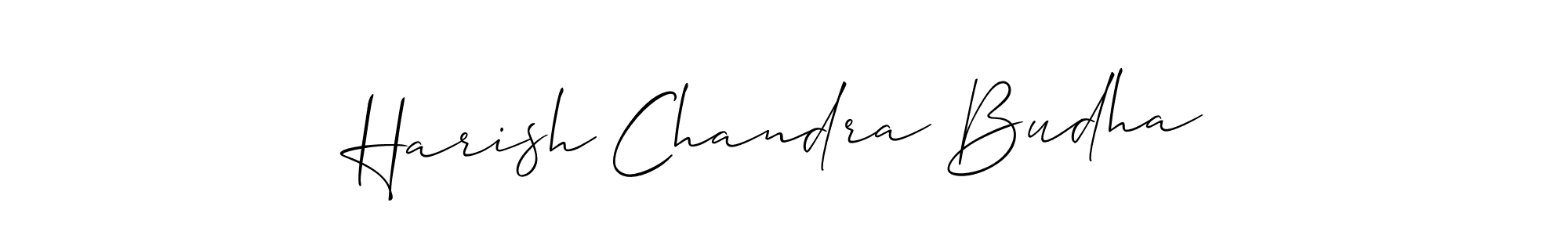 It looks lik you need a new signature style for name Harish Chandra Budha. Design unique handwritten (Allison_Script) signature with our free signature maker in just a few clicks. Harish Chandra Budha signature style 2 images and pictures png