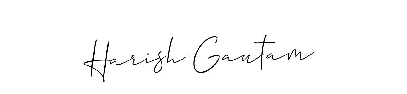 Best and Professional Signature Style for Harish Gautam. Allison_Script Best Signature Style Collection. Harish Gautam signature style 2 images and pictures png