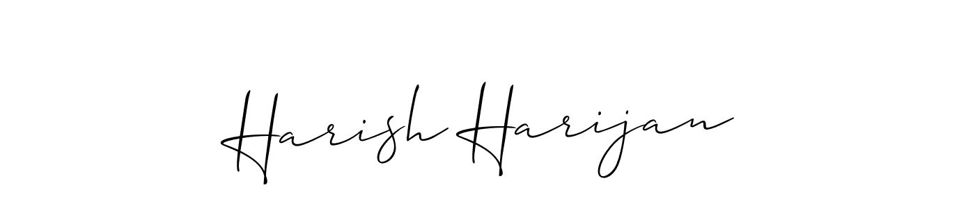It looks lik you need a new signature style for name Harish Harijan. Design unique handwritten (Allison_Script) signature with our free signature maker in just a few clicks. Harish Harijan signature style 2 images and pictures png