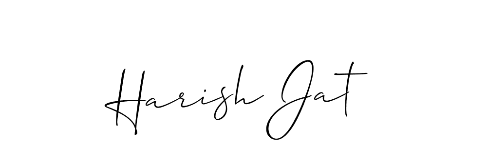 Harish Jat stylish signature style. Best Handwritten Sign (Allison_Script) for my name. Handwritten Signature Collection Ideas for my name Harish Jat. Harish Jat signature style 2 images and pictures png