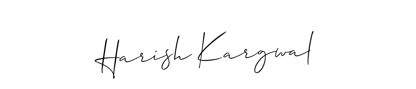 Best and Professional Signature Style for Harish Kargwal. Allison_Script Best Signature Style Collection. Harish Kargwal signature style 2 images and pictures png