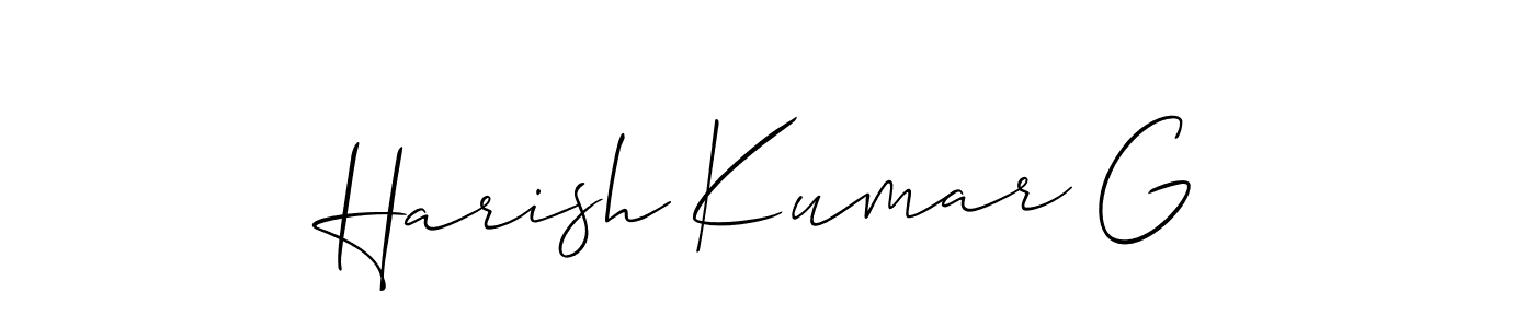 Best and Professional Signature Style for Harish Kumar G. Allison_Script Best Signature Style Collection. Harish Kumar G signature style 2 images and pictures png