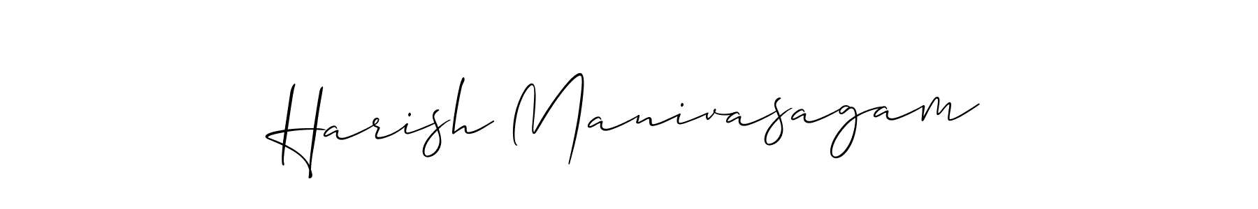 Best and Professional Signature Style for Harish Manivasagam. Allison_Script Best Signature Style Collection. Harish Manivasagam signature style 2 images and pictures png