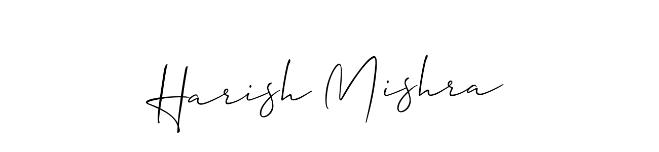Create a beautiful signature design for name Harish Mishra. With this signature (Allison_Script) fonts, you can make a handwritten signature for free. Harish Mishra signature style 2 images and pictures png