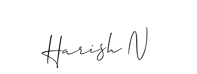 Best and Professional Signature Style for Harish N. Allison_Script Best Signature Style Collection. Harish N signature style 2 images and pictures png